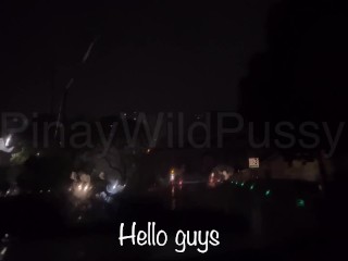 Pinay Wild Pussy On The Road During The Super Typhoon Karding