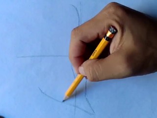 A Female Doing Upskirt on Public_Hand pencil drawing process