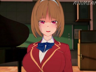 Fucking Kikyo Kushida in her Evil Side from Classroom of the Elite Until Creampie - Anime Hentai 3d