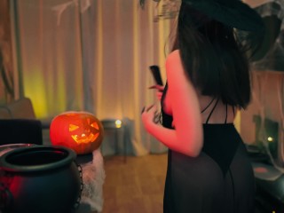 🎃 i invited stranger to my house bc I needed a DICK between my TITS. HALLOWEEN COCK RIDING