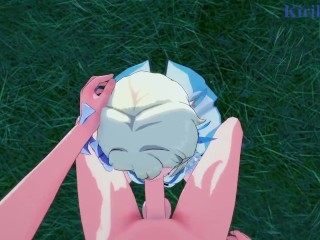 Lumine and I have intense sex in the meadow. - Genshin Impact POV Hentai