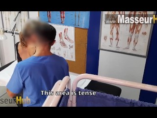 FREE VIDEO - Milf with a fitness body goes to the massage parlor of her husband's friend. CUM XXX