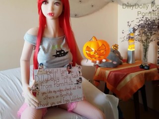 Hot teen dwarf sex doll fucked mini 100 cm Creampie Pussy Anal Cute Kawaii Girl voice