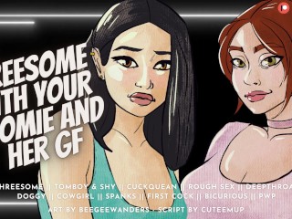 Threesome With Your Bicurious Roomie & Her Girlfriend [Cucking Your Roomie] | Audio Roleplay