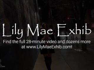 Bold naked walk through the busy bar district while hubby filmed!