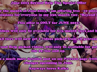 Hentai JOI - Kafka Quickshot JOI (Boobs, Femdom, Cum On Tits) + HUGE JUNE 2023 PATREON ANNOUNCEMENT