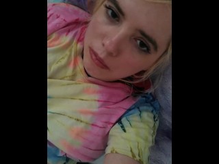 Religious teen finally home alone and can cum