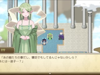 【エロゲ実況(体験版)】#01 無気力天使ちゃんは性活学科の単位が足りない…。 ダウナー系金髪巨乳天使と真面目天使が壁尻状態で尻を揉まれて・・・(RPG人気神同人エロゲー Hentai game)