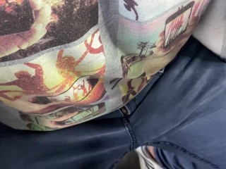 Getting hard at the office. Didn't mean to cum.