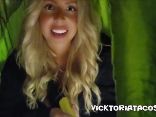 Blonde Hotboxing Your Tent with Farts and Dutch Oven POV Fart Domination Discipline while Camping