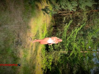 Dutch milf anal fuck in woods😈🌳 Outdoor fucking with cumslut😋💦