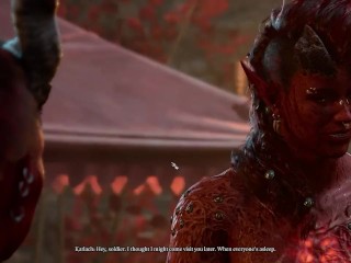 Tiefling and Karlach can finally touch each other (2nd romance scene + dialogs)