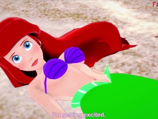 I found a Little Mermaid on the beach | Disney Princess | POV and normal