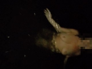 Dared friends wife to skinny dip w me camping after her man went to bed-nude hike back to tent pt1