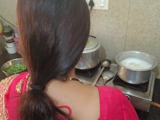 Indian hot bhabhi fucking in kitchen with dever in doggy style clear Hindi audio