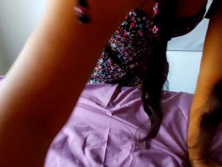 Sri Lankan - Cute Slut seduces Roommate and makes him Cum on her tits - Asian Hot Couple