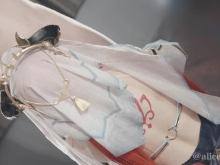 ❤💚【ありすほりっく】原神 素人コスプレイヤー のASMR風 じゅぽ音フェラチオ動画