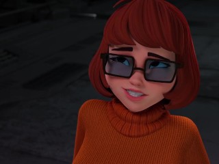 velma enjoying several dicks