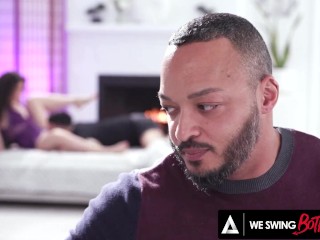 WE SWING BOTH WAYS - Cuckold Straight Guy Joins His Horny Wife Victoria Voxxx In Bisexual Threesome