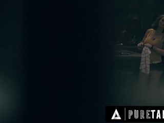 PURE TABOO Sex-Starved MILF Krissy Lynn Cheats On Her Husband With Pervy Peeping Teen