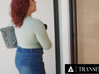 TRANSFIXED - Beautiful Trans Ariel Demure & Emma Rose Hard Tag Team Their Hot Neighbor Natasha Nice