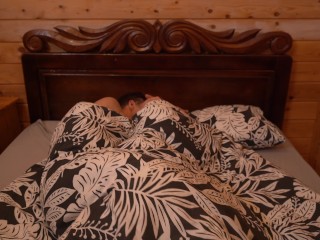 Real passionate anal sex of stepbrother and stepsister in parents' country house