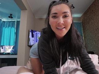 Cheating On My Girlfriend With My Step Sis! She let me Fuck her Ass - POV Amateur Anal