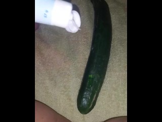 When I can't get big cock and use a Cucumber
