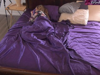Stepson sneaks into stepmom's bed and surprise fucks her in the butt while dad is in the shower