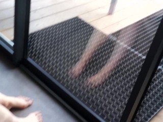 I Masturbate in front of the Window like a Slut and a Stranger Walks By...