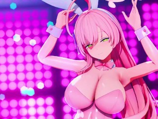 【MMD BlueArchive 4k/60fps】《Urawa Hanako (浦和ハナコ)》~《DECO27 ft. 初音ミク (Hatsune Miku) ラビットホール Rabbit Hole