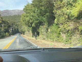 I MADE A FINGER ON THE ROUTE I HAD TO SUCK HIS DICK TO TAKE ME