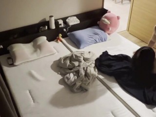サークル仲間と宅飲み中に別室で彼氏持ちの後輩とSEXしたら興奮しすぎて連続イキ　ハメ撮り　はめどり　立ちバック　アクメ　絶頂　喘ぎ声　淫乱　巨乳　美少女　かわいい　個人撮影　素人　日本人　えむゆみ