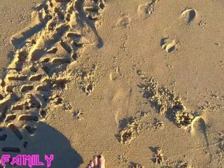 MILFS get fucked and fisted on the beach in Public!