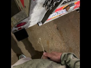 Pissing and dicking down my bosses perfect pipe