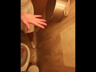 NAUGHTY COUPLE GETS CAUGHT FUCKING IN THE PUBLIC TOILET AT THE MALL