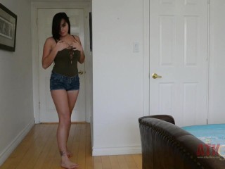 Karlee Grey can't wait to rub those little lips. She's going to spread herself out for the camera