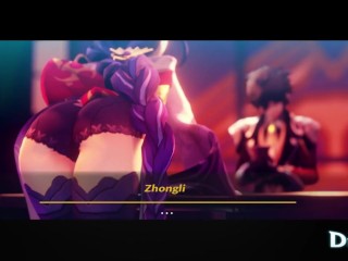Raiden Shogun Ayaka Kokomi Ningguang Fischl Genshin Impact Compilation 3D Dragk Hentai