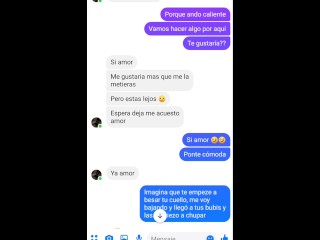 Ando caliente y hago sexting con mi novia, se moja rico su calzon.