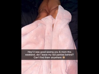 Stuffed my panties in my pussy & squirted on them then left them in the park for my stepdad to find!