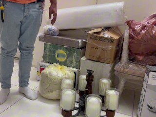 نصاب لوستر سکسی 🔥بود بهش دادم Sexy Handy man 🔥🔥🔥