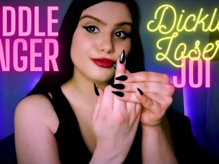 SPH JOI FemDom POV - Middle Finger Small Dick Loser JOI -Small Penis Humiliaion,Jerk Off Instruction