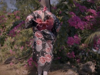 Beautiful geisha submits to muscular boss with big dick