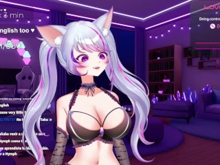 VTUBER se corre para su CHAT EN DIRECTO 💦