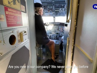 Newbee flight attendant have to please both pilots right in the cockpit