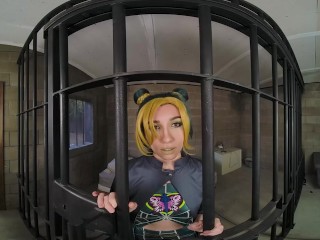 Maya Woulfe As Jolyne Cujoh Clearly Has A Thing For Prison Guards In Jojo's Bizarre Adventure