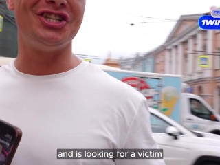 Vlogger Gets a BJ in Hallway from Hot Chick with Big Tits and Fucks Her at Home