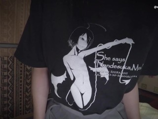 オタク系黒髪ギャルの顔面騎乗位。素股してたら生挿入してきたので下から突き上げSEX、我慢できずに大量中出し。（素人、日本人、個人撮影）