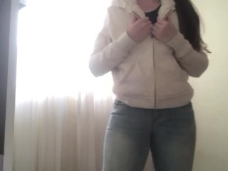 My loved SKINNY JEANS, I'll go out but first I want to feel tight panties stuck in my pussy n booty