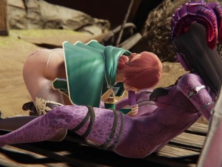 Triss Merigold having sex with futanari succubus demon